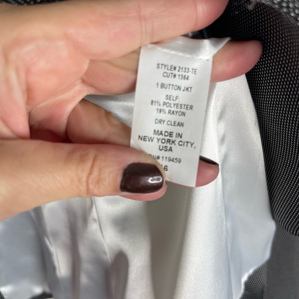 Garfield & Marks black white dot preppy office button academia blazer jacket 16 - Picture 6 of 7